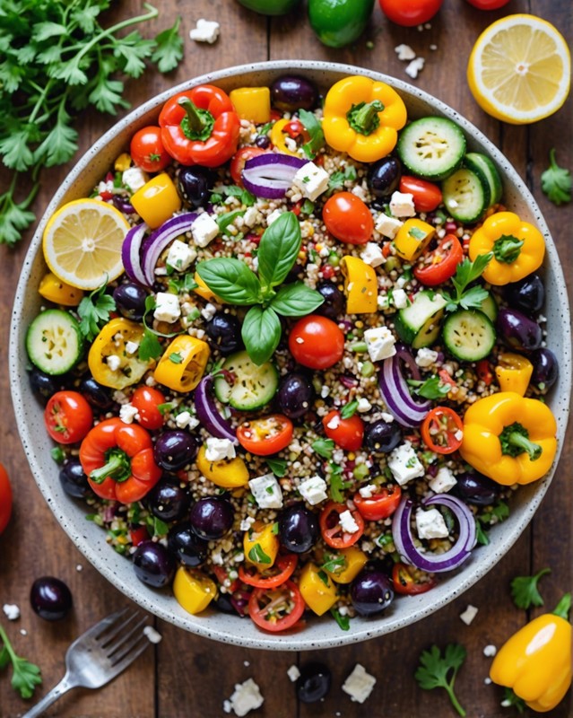 Summer Quinoa Salad with Grilled Vegetables