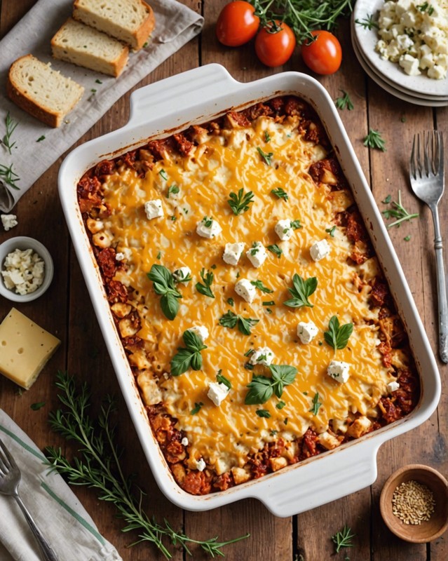 Sun-Dried Tomato and Feta Chicken Casserole