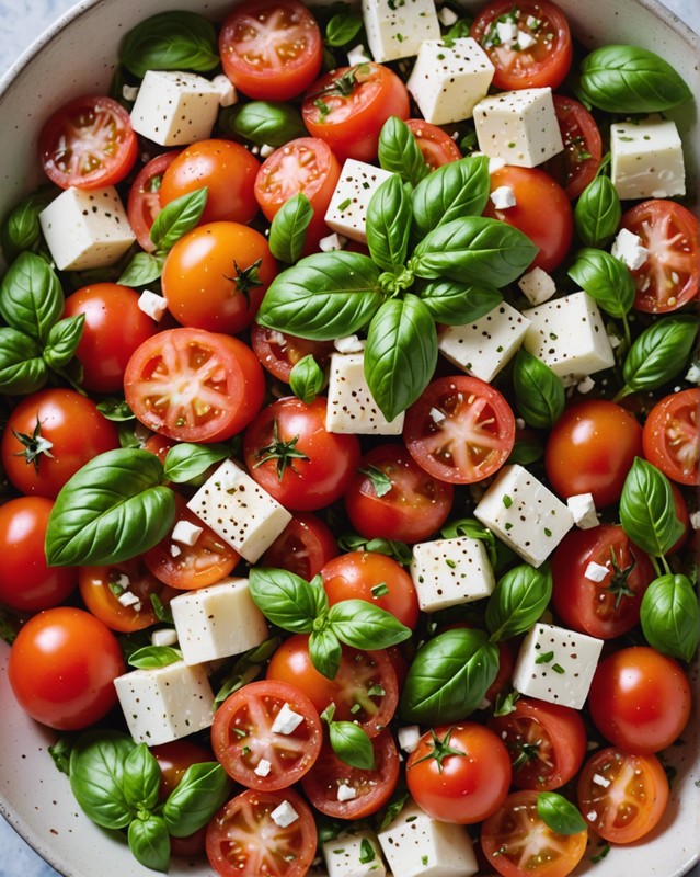 Tomato and Mozzarella Salad with Basil