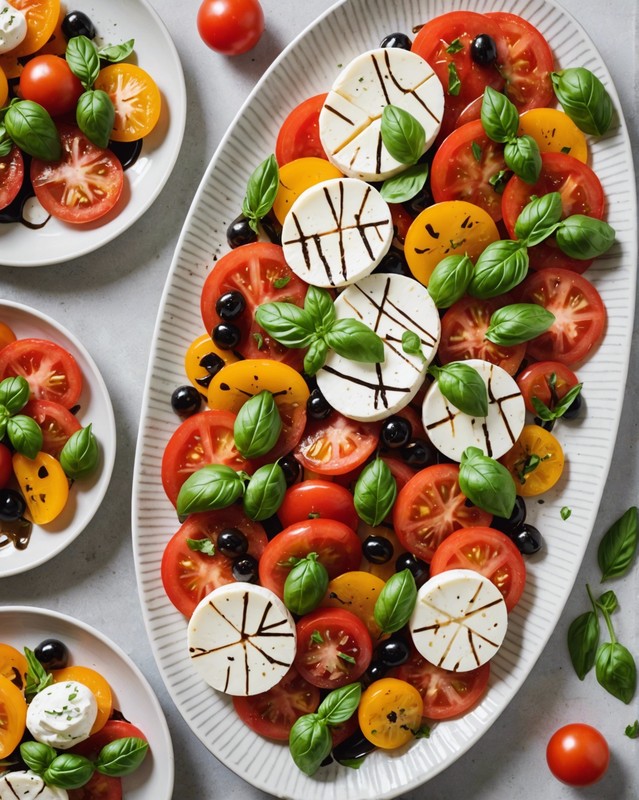 Tomato and Mozzarella Salad with Basil and Balsamic Glaze