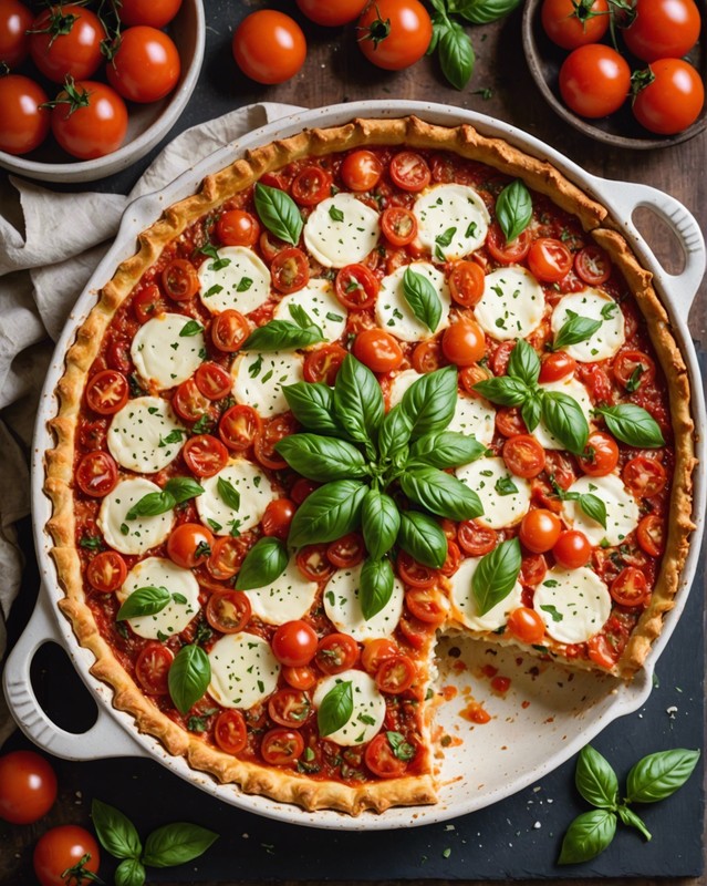 Tomato and Mozzarella Tart Casserole