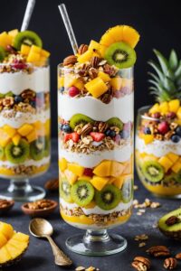 Tropical Fruit and Yogurt Parfait