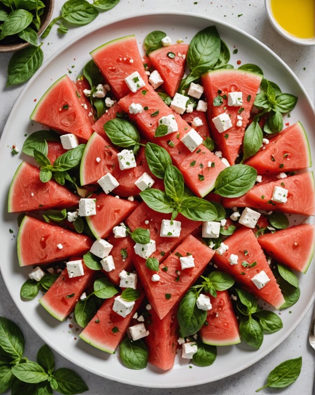 Watermelon and Tomato Salad with Feta and Mint