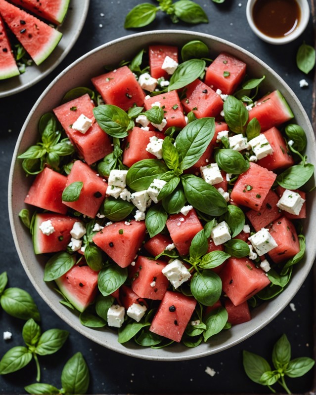 Watermelon Salad with Feta and Mint