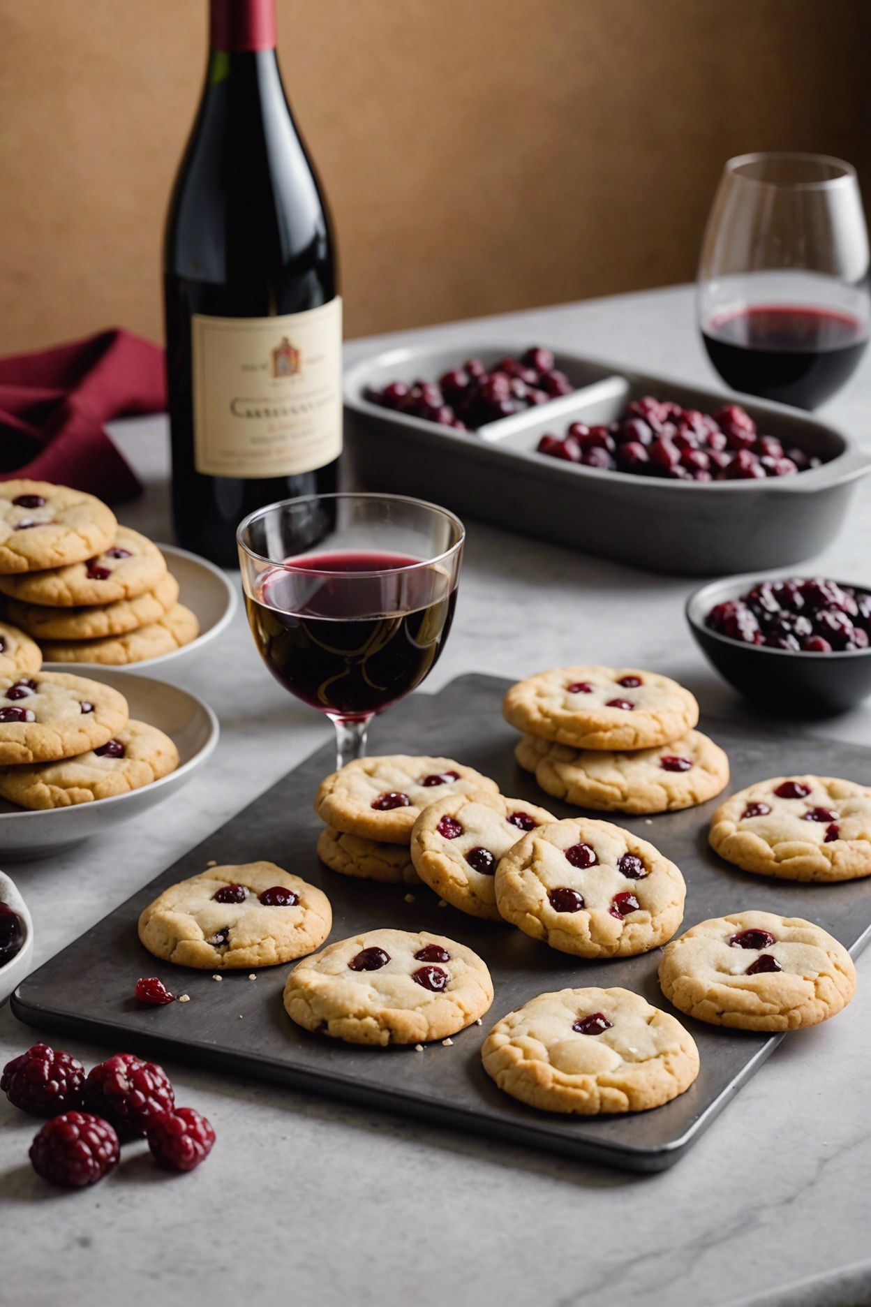 Wine Drop Cookies