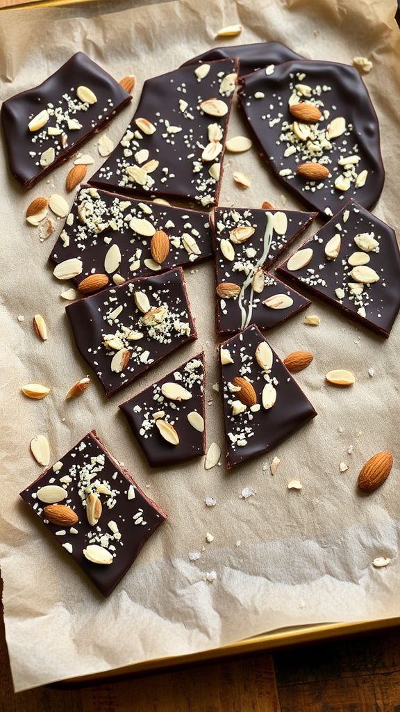 Affectionate Almond Chocolate Bark  