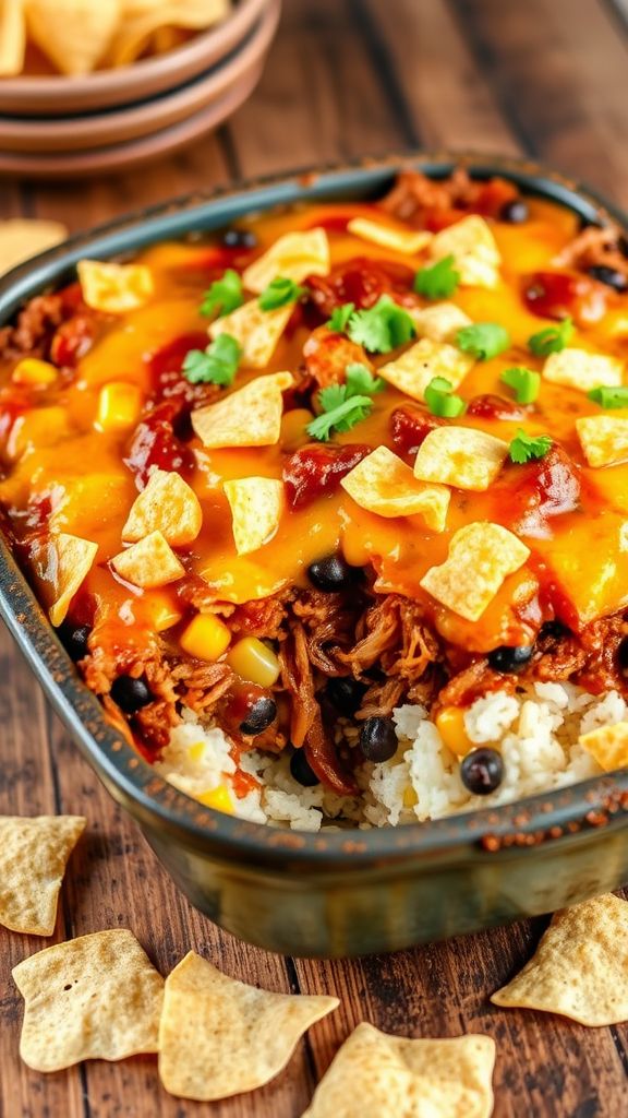 BBQ Pulled Pork Casserole  