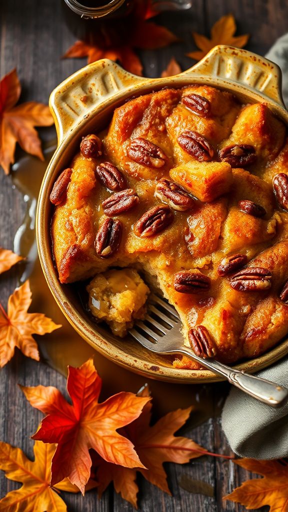 Bourbon Maple Bread Pudding