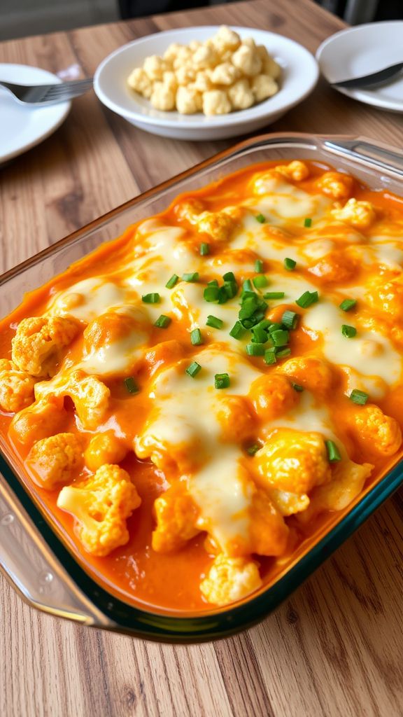 Buffalo Cauliflower Casserole  