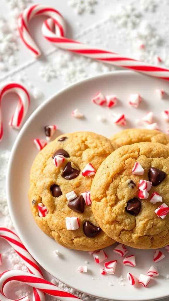 Candy Cane Crunch Cookies  