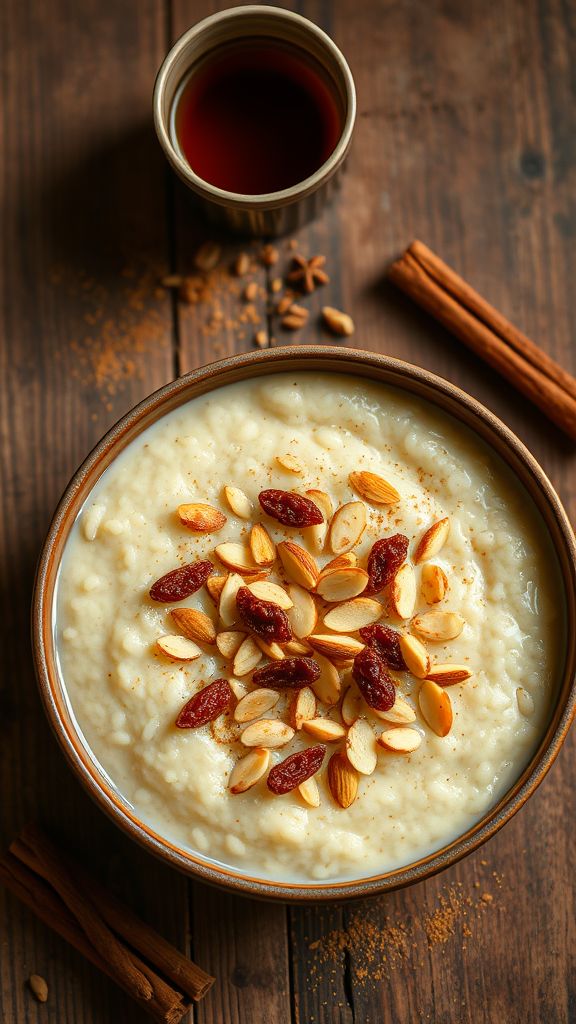 Chai-Spiced Rice Pudding with Almonds