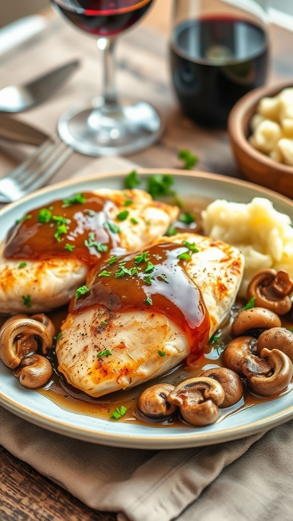 Charming Chicken Marsala  