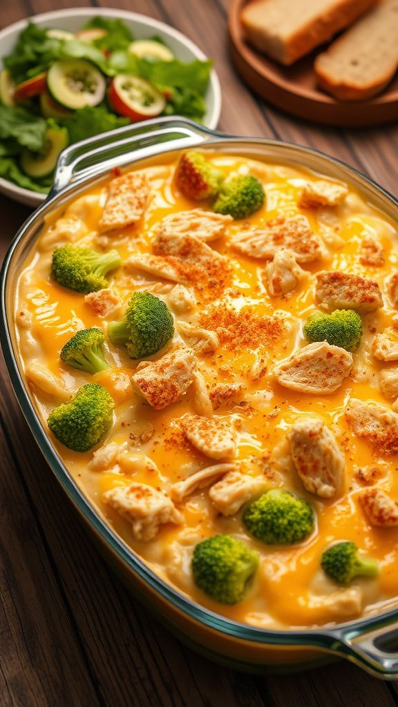 Cheesy Chicken and Broccoli Casserole  