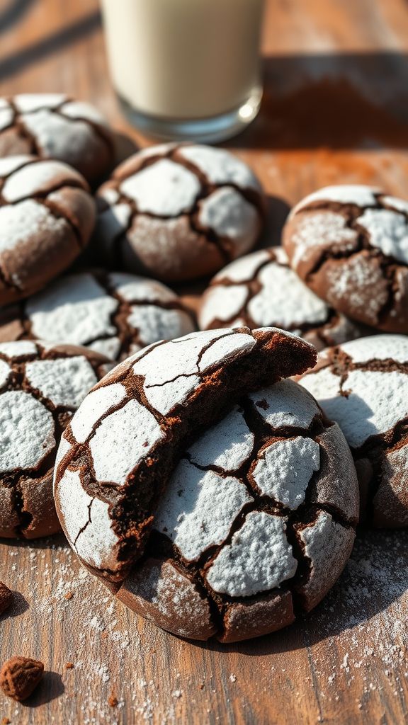 Chocolate Crinkle Cookies  