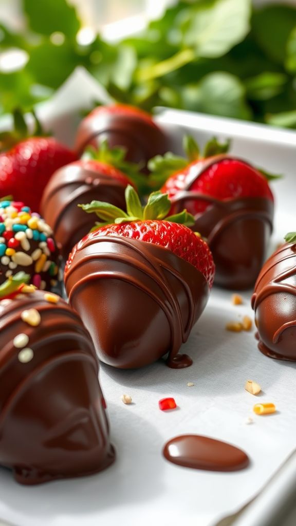 Chocolate-Dipped Strawberry Splendor  