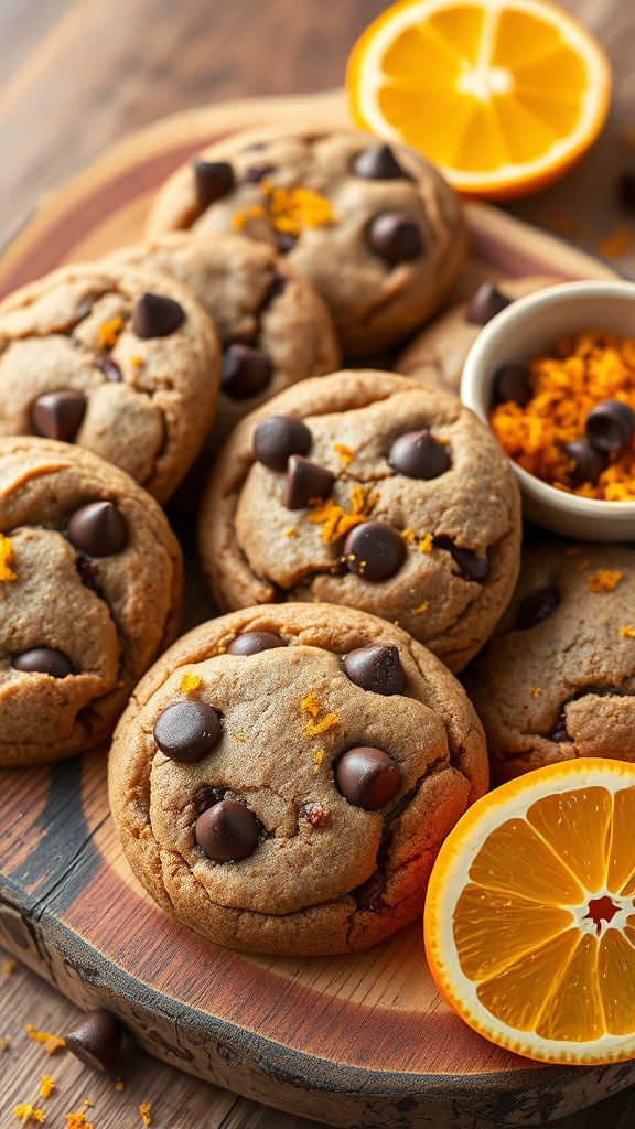 Chocolate Orange Zest Cookies  