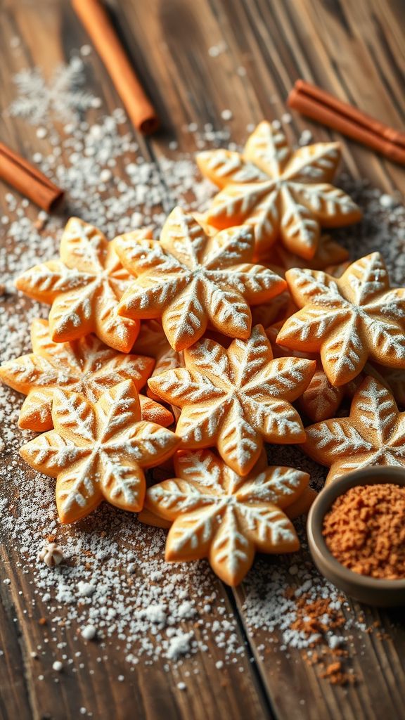 Cinnamon Sugar Snowflakes  