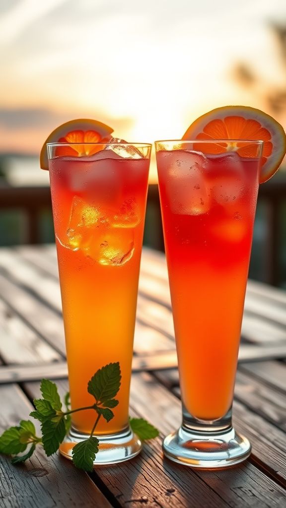 Citrus Sunset Mocktail  