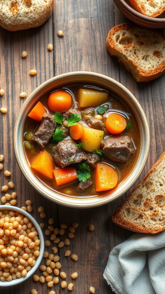 Classic Beef and Barley Stew  