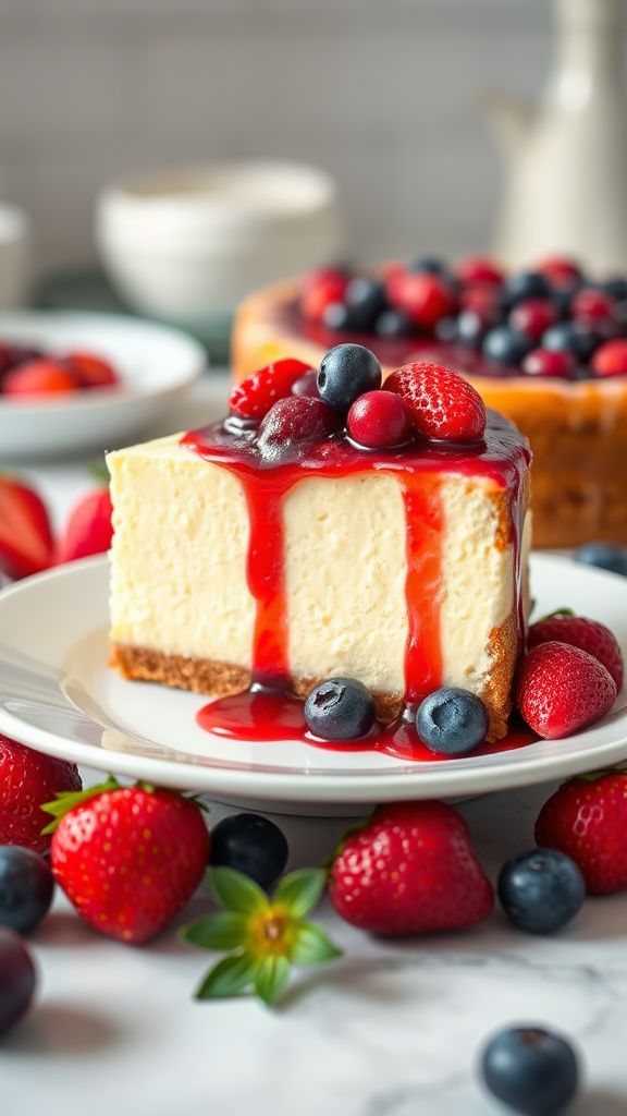 Classic New York Cheesecake with a Twist