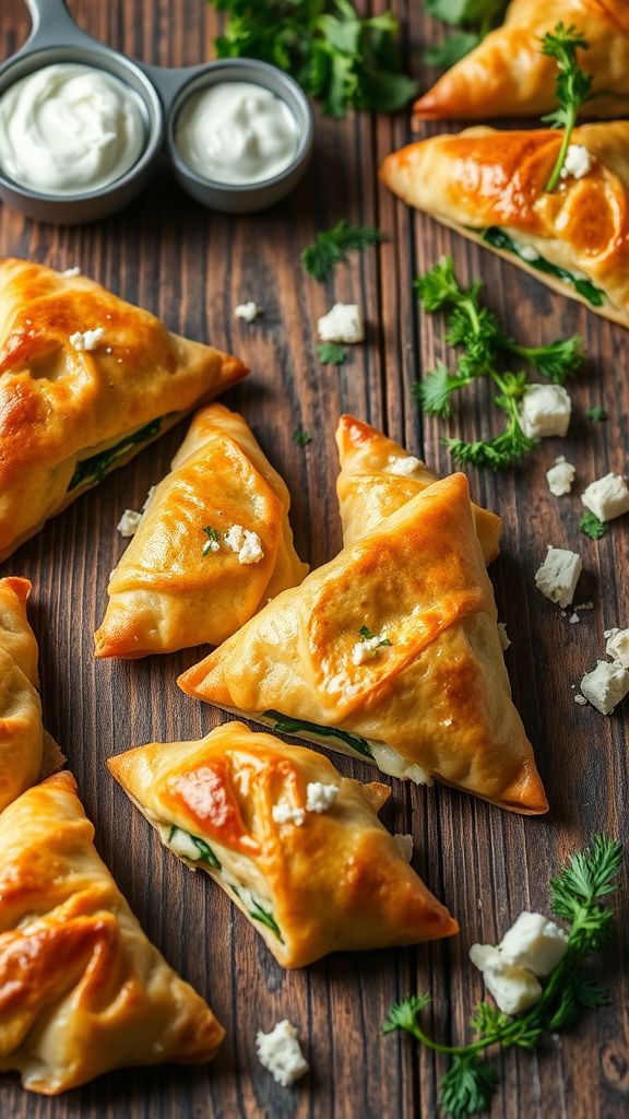 Classic Spanakopita Triangles  