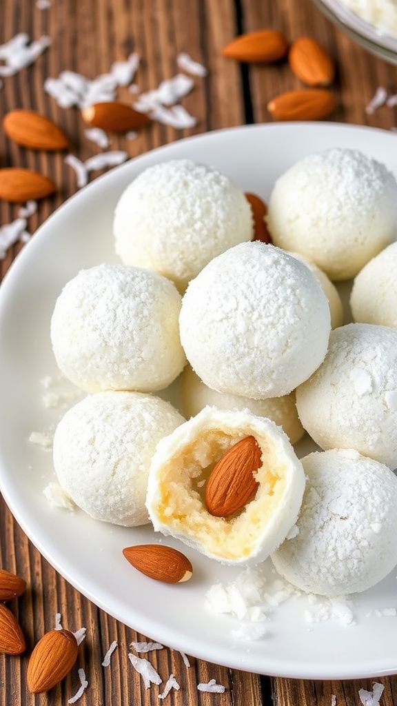 Coconut Almond Snowballs