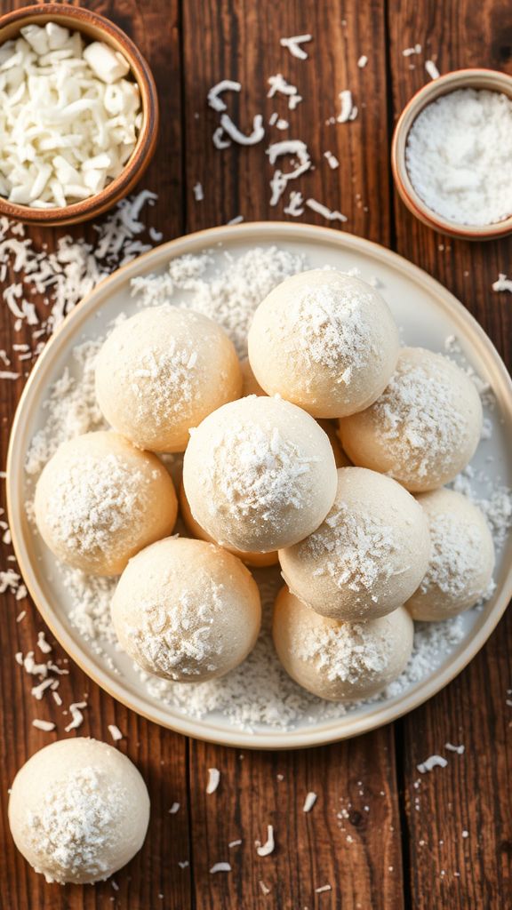 Coconut Snowball Cookies  