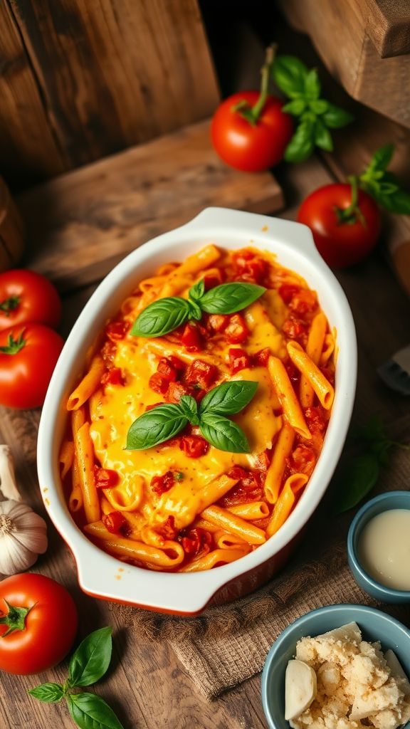 Creamy Tomato Basil Casserole  