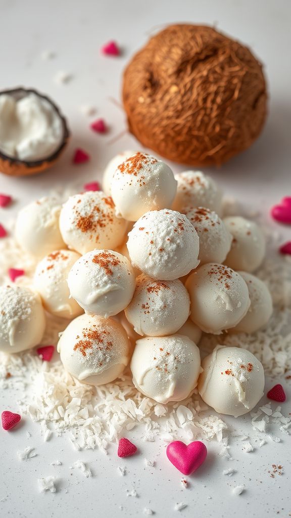 Cupid's Coconut Snowballs  