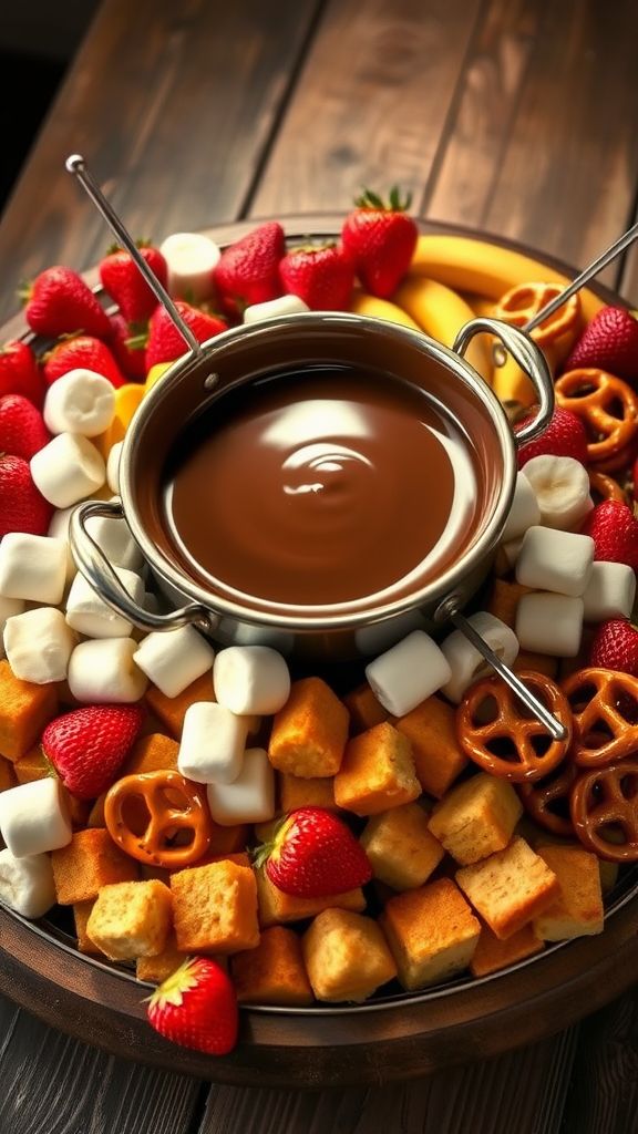 Decadent Chocolate Fondue Feast  