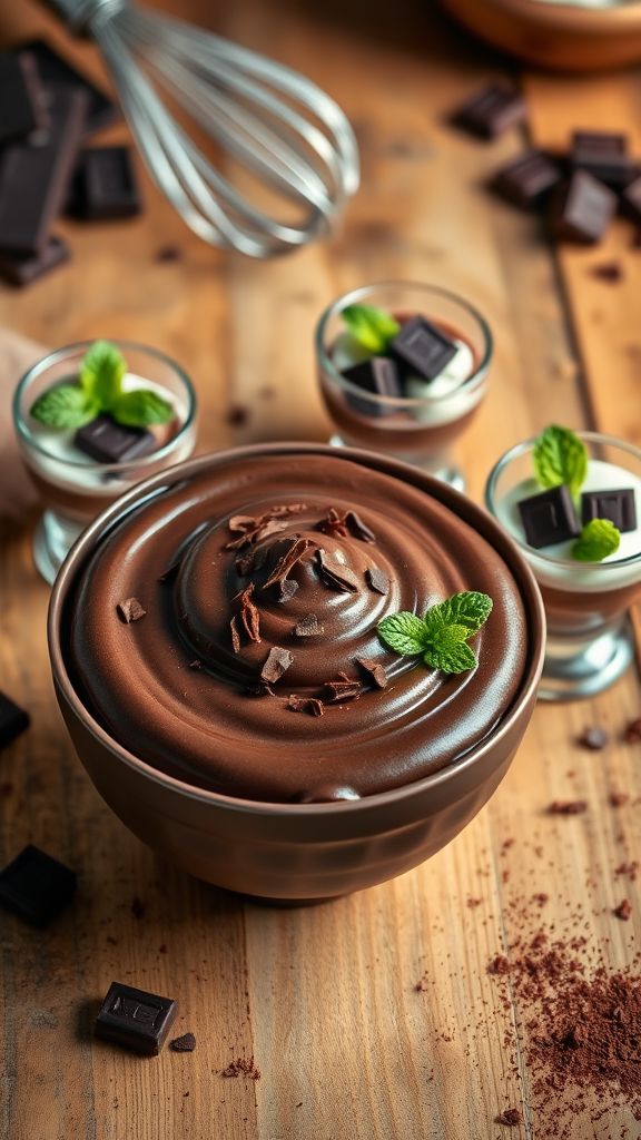 Decadent Dark Chocolate Mousse  