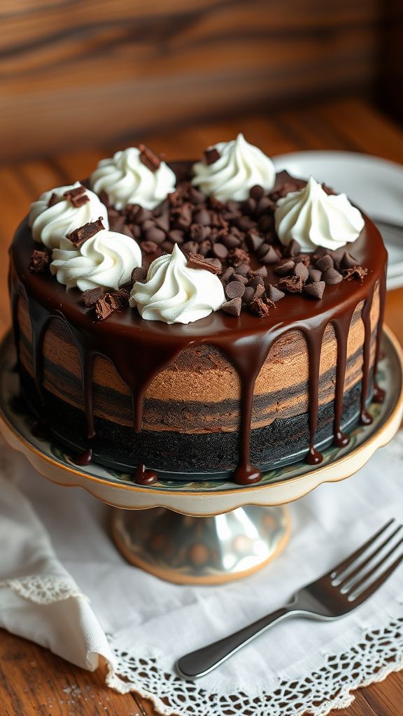 Delightful Double-Chocolate Cheesecake  