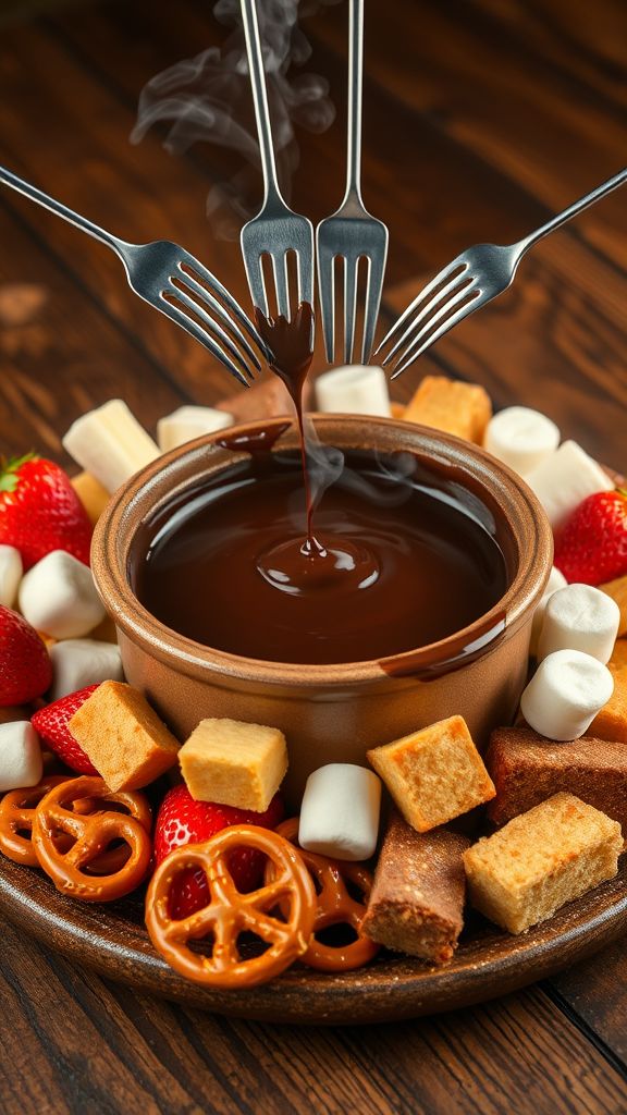 Dreamy Dark Chocolate Fondue  