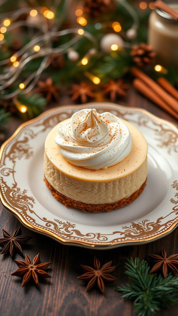 Eggnog Cheesecake Delight  