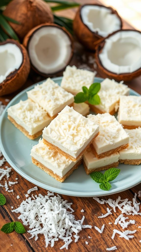 Frosty Coconut Cream Bars  