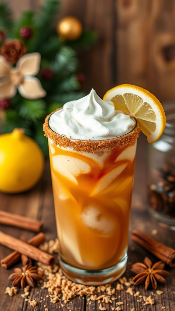 Gingerbread Mocktail Delight  