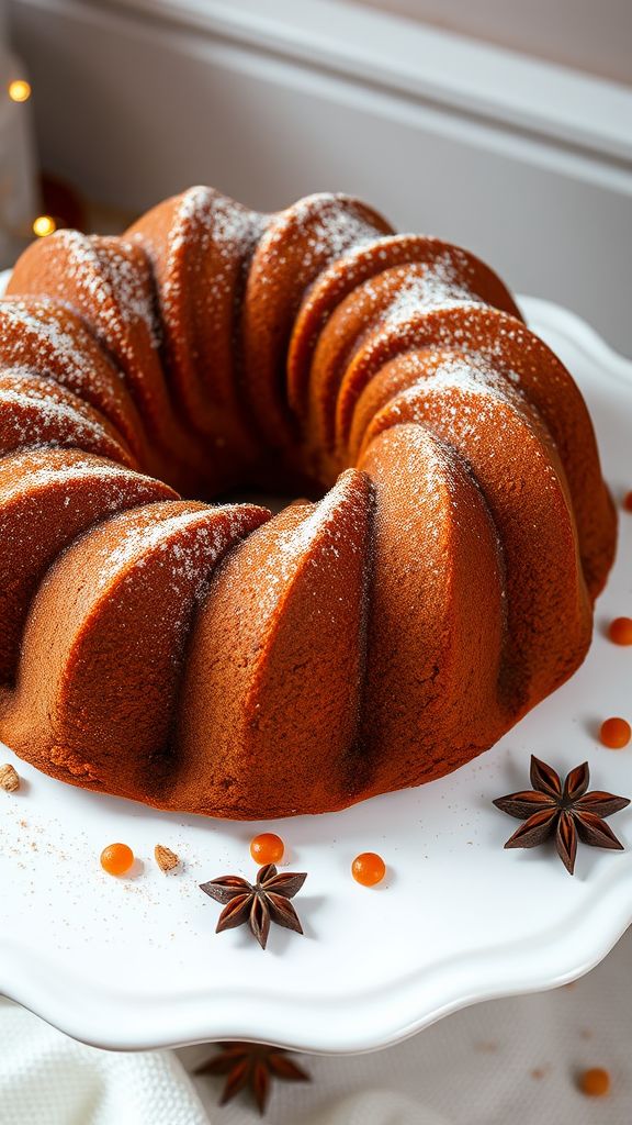 Gingerbread Spice Bundt Cake  