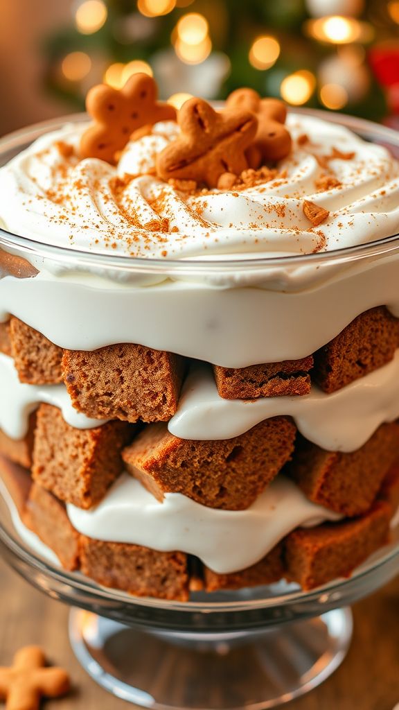 Gingerbread Trifle with Cream Cheese Frosting