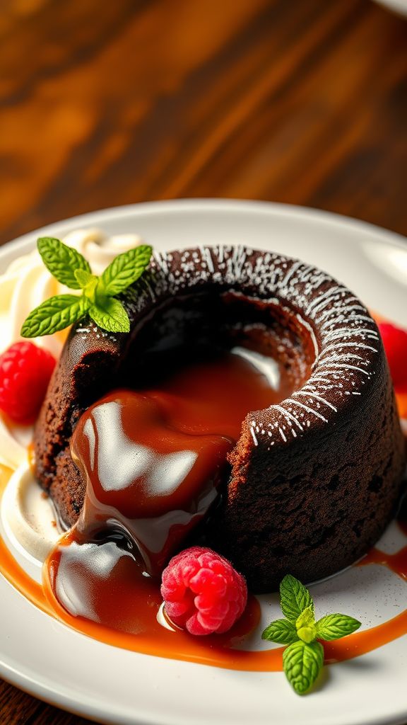 Glittering Chocolate Lava Cake