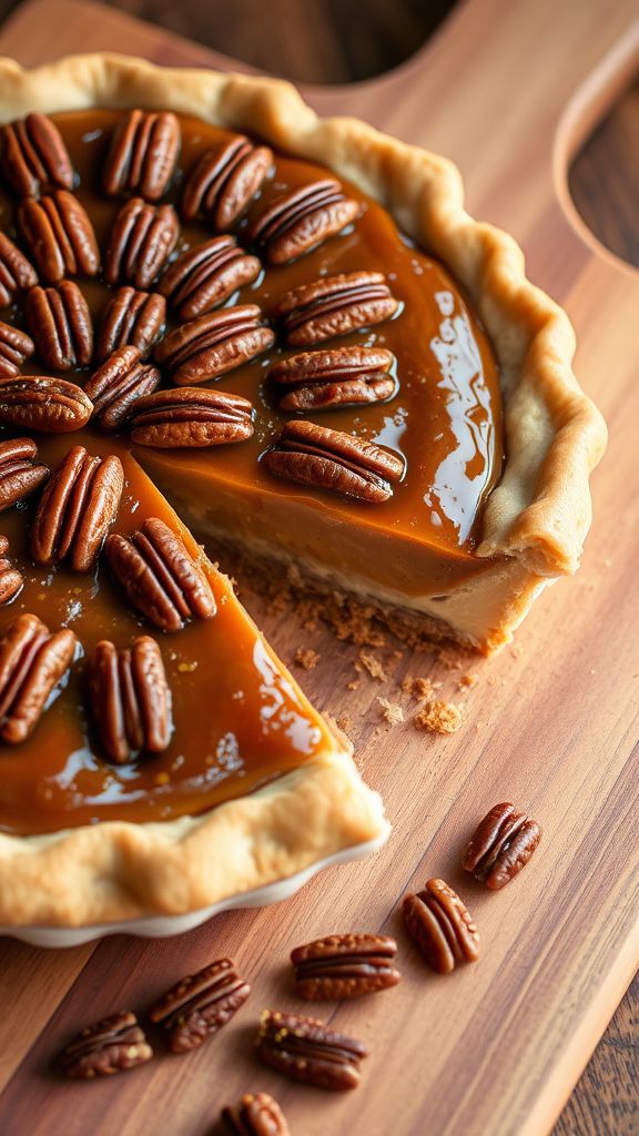 Golden Toffee Pecan Pie