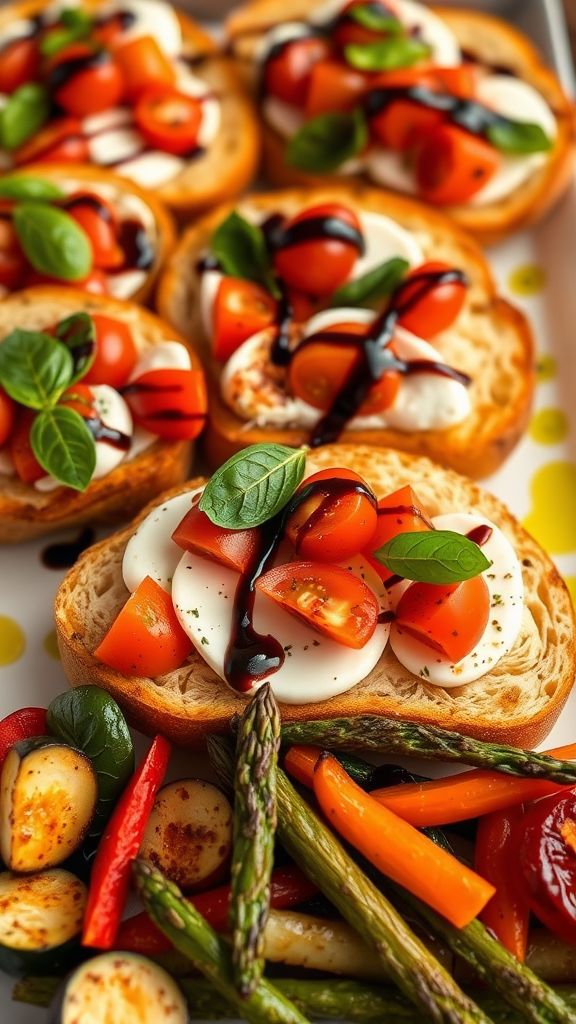 Gourmet Bruschetta with Seasonal Toppings