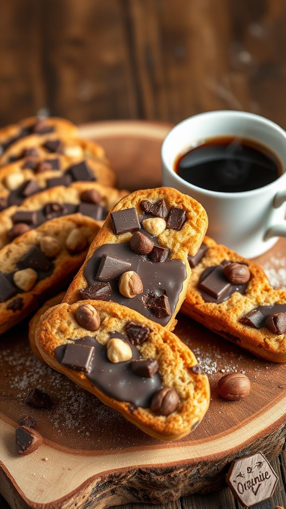 Hazelnut Chocolate Biscotti