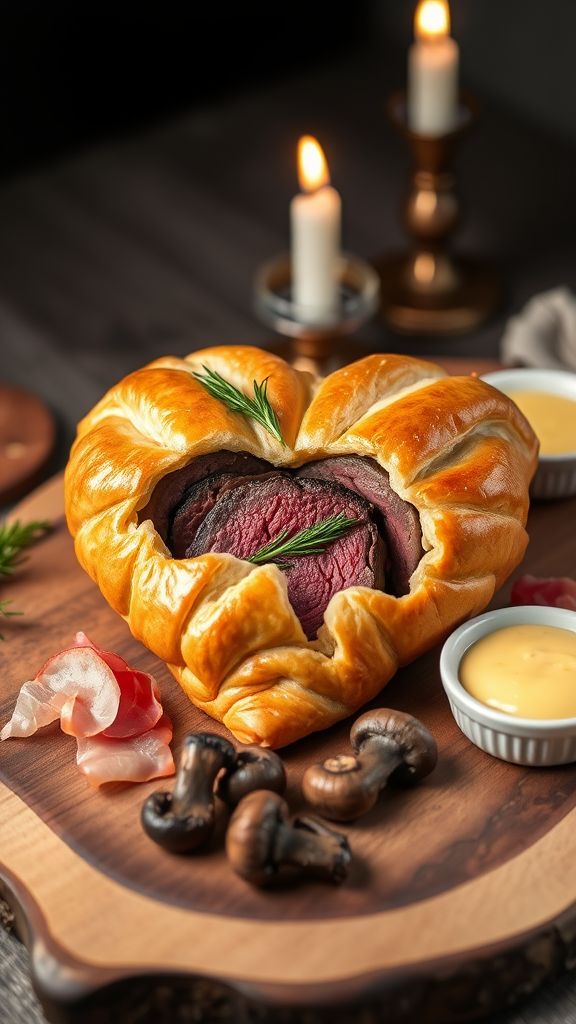 Heart-Shaped Beef Wellington  