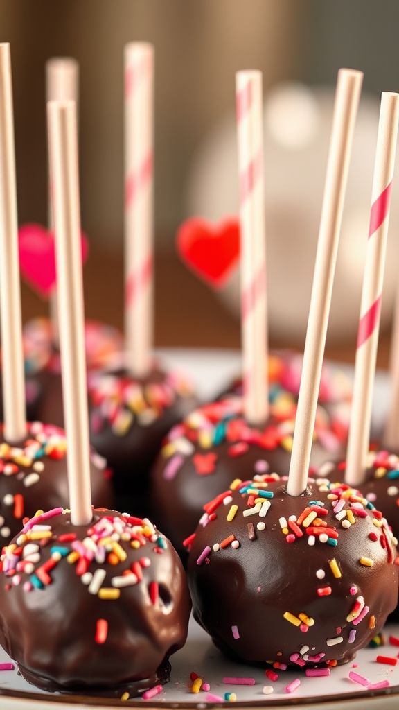 Heartfelt Brownie Pops  