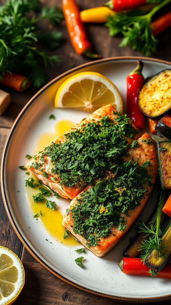 Heartfelt Herb-Crusted Salmon  