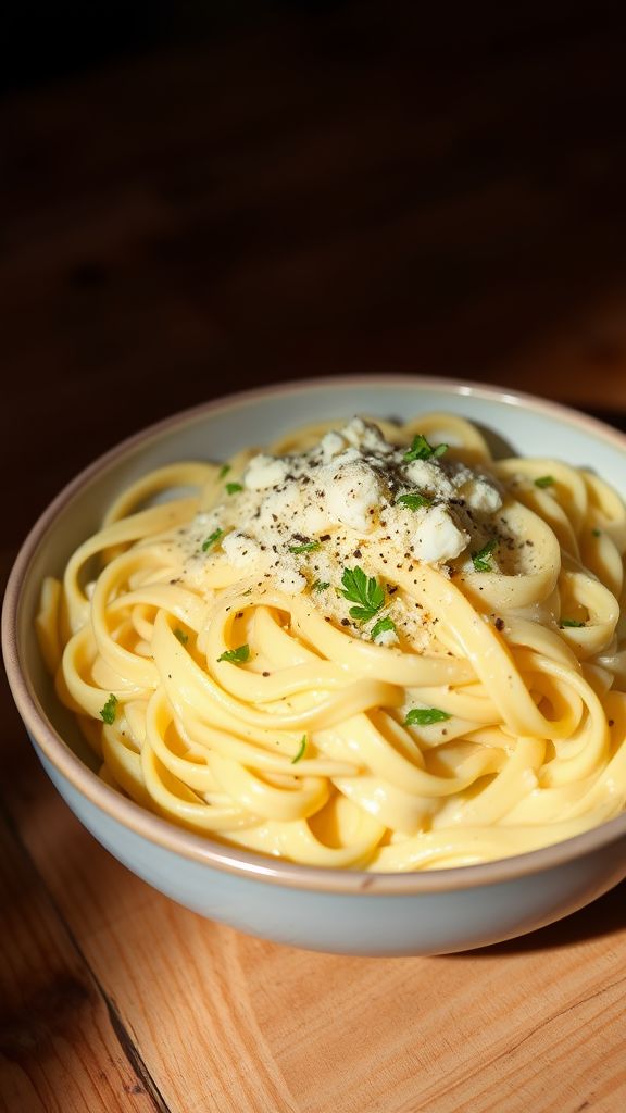 Indulgent Fettuccine Alfredo  