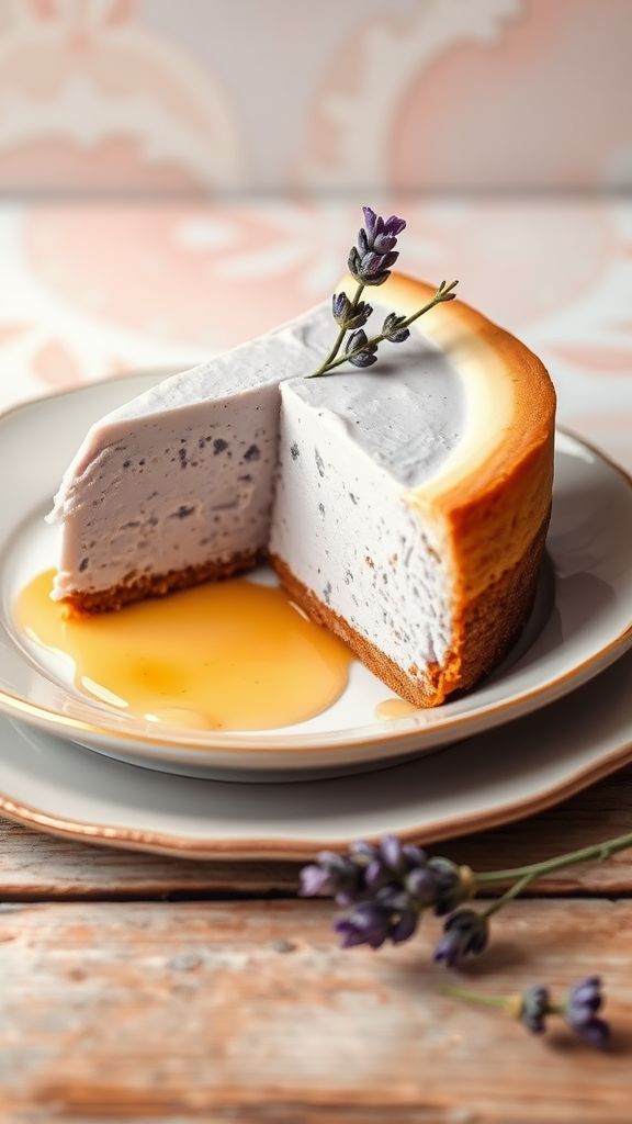 Lavender Honey Cheesecake