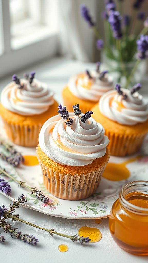 Lavender Honey Cupcakes