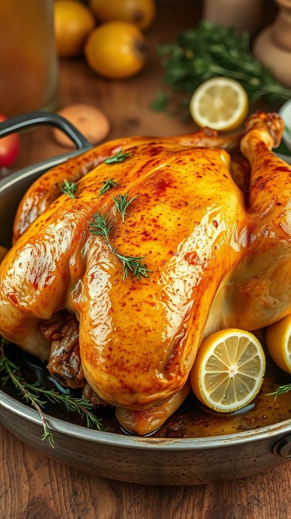 Lemon-Thyme Roasted Chicken  