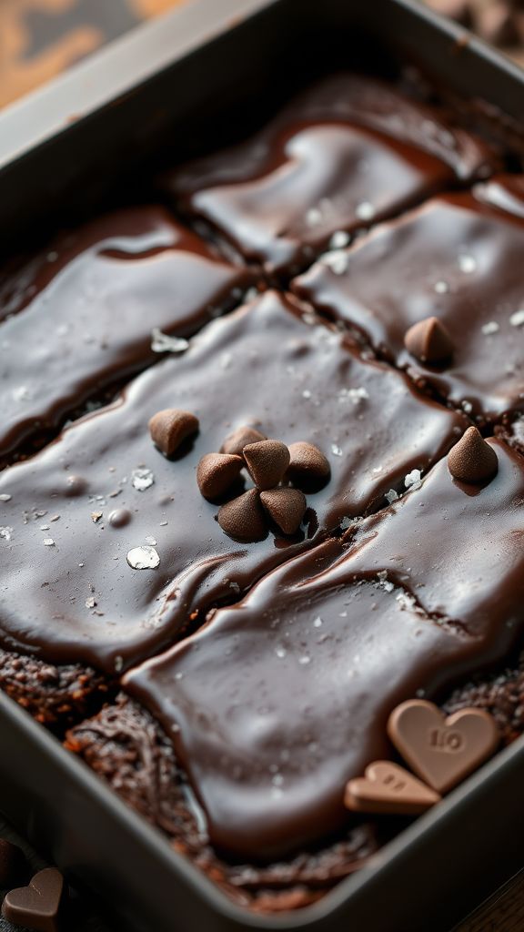 Love Struck Chocolate Ganache Brownies  